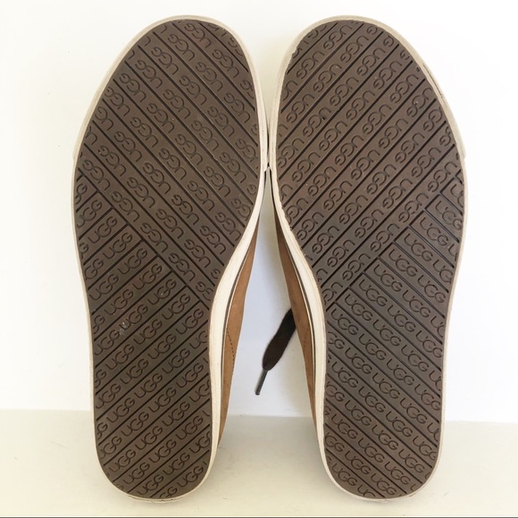 UGG Vanowen Nubuck Leather Lace Up Brown Shoes Sneakers - Picture 13 of 13